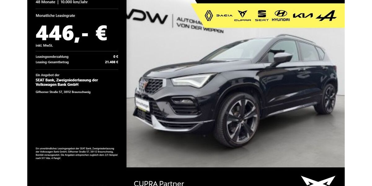 Cupra Ateca 22.900 km 32.980 &euro; Mosbach 74821