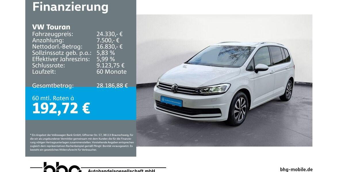 VW Touran 121.118 km 24.330 &euro; Bühl 77815