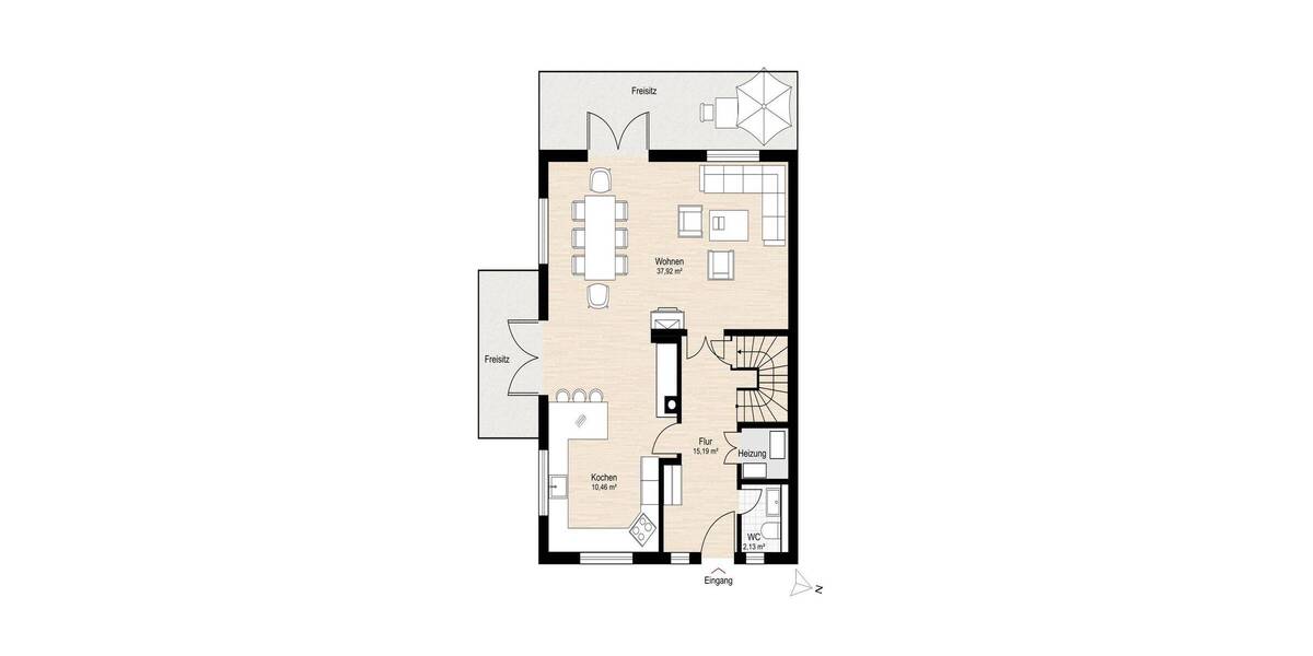 Doppelhaushälfte List - 4 Zimmer, 165 m&sup2;, 2.590.000&euro; | Angebot:26066582