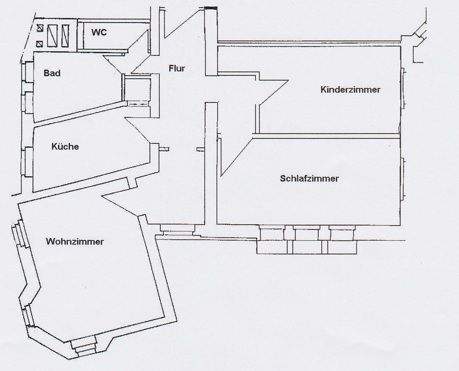 Etagenwohnung Aue Aue - 3 Zimmer, 91 m&sup2;, 499&euro; | Angebot:25567409