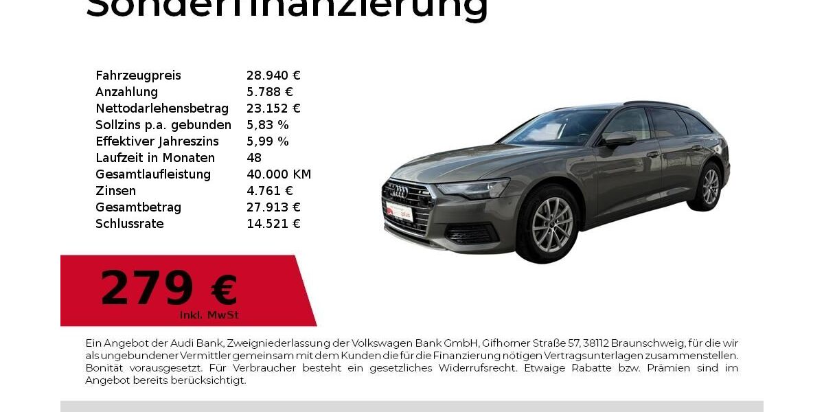 Audi A6 91.275 km 28.940 &euro; Dessau-Roßlau 06844