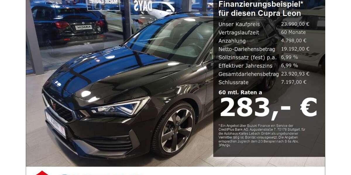 Cupra Leon 36.798 km 23.990 &euro; Lebach 66822