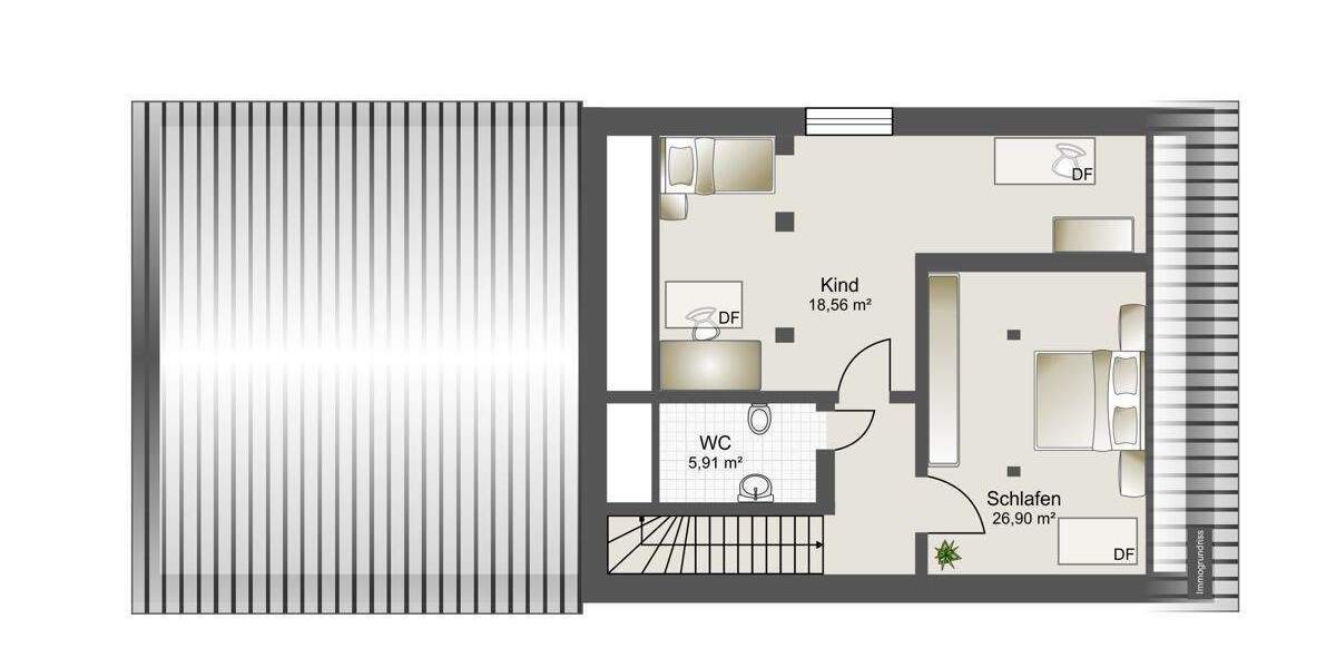 Vermietetes Wohn-und Geschäftshaus 1 zimmer
