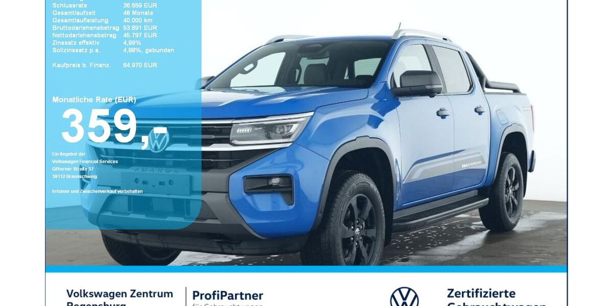 VW Amarok 22.900 km 64.970 &euro; Regensburg 93053