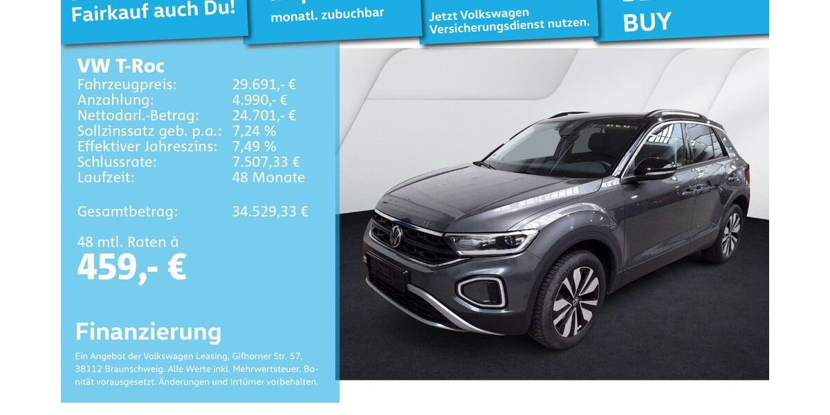 VW T-Roc 25.564 km 29.691 &euro; Mannheim 68309