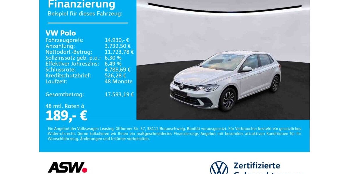 VW Polo 28.700 km 14.930 &euro; Bad Rappenau 74906