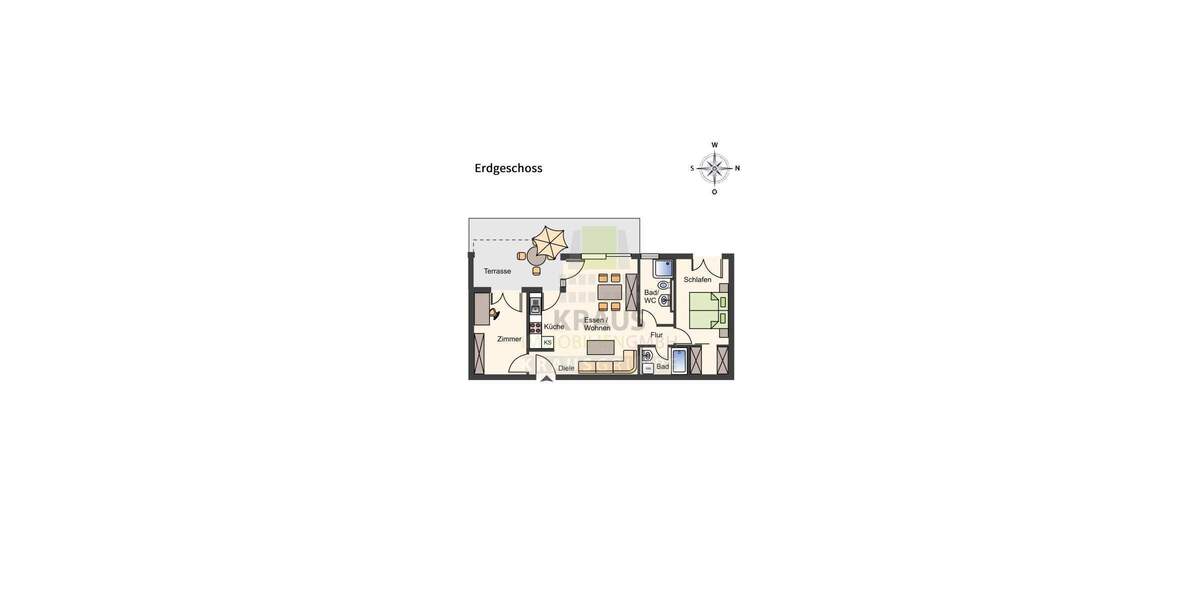 Etagenwohnung Heidelberg Handschuhsheim - 3 Zimmer, 73 m&sup2;, 1.370&euro; | Angebot:25771278