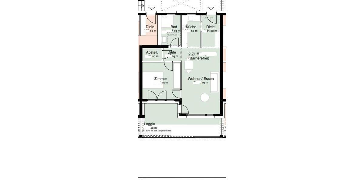 Etagenwohnung Darmstadt Darmstadt-West - 2 Zimmer, 66 m&sup2;, 1.063&euro; | Angebot:23825458