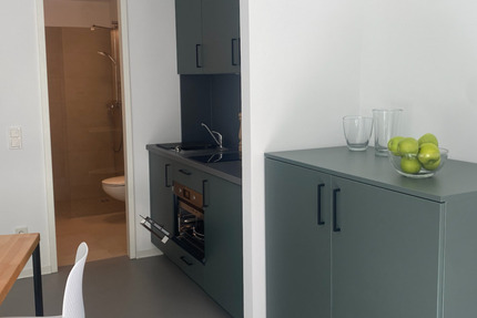 Zentrales + möbliertes Apartment für Berufseinsteiger + Studierende | rollstuhlgerecht| Suite Plus 1 zimmer