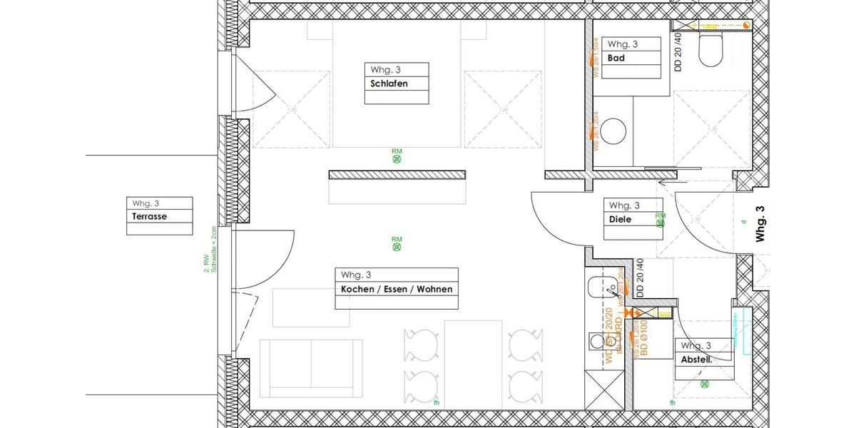 Neubau 1,5-Zimmer Wohnungen ab sofort, beste Lage in Billerbeck zimmer