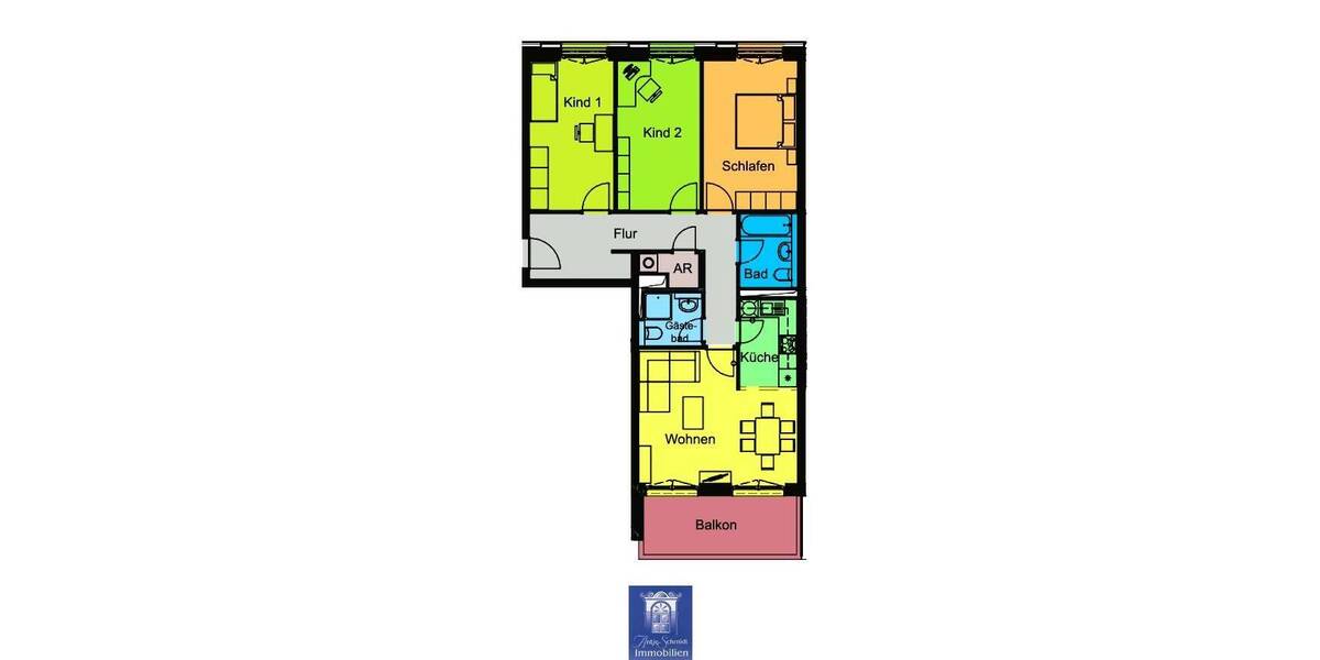Etagenwohnung Dresden Südvorstadt-West - 4 Zimmer, 99 m&sup2;, 1.350&euro; | Angebot:26277453