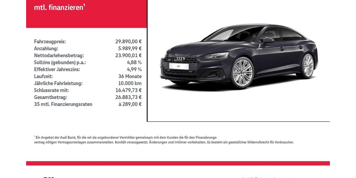 Audi A5 76.830 km 29.890 &euro; Nordhausen 99734