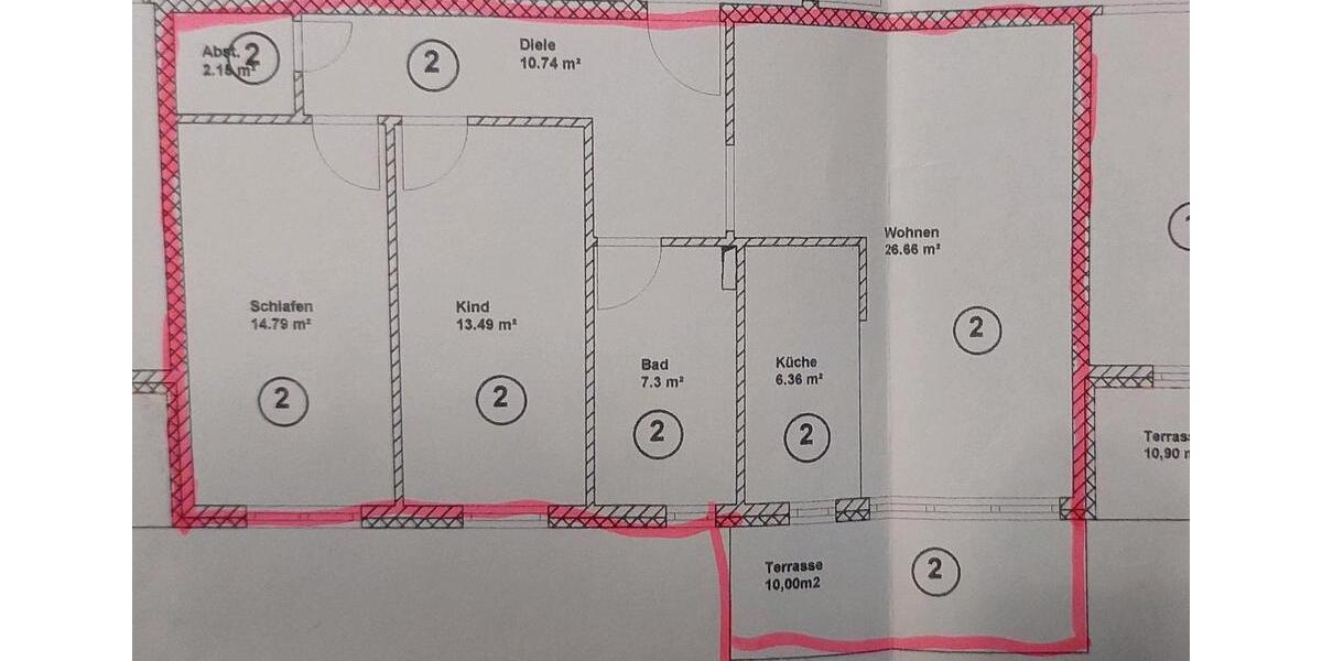 Erdgeschoßwohnung Büttelborn - 3 Zimmer, 85 m&sup2;, 393.000&euro; | Angebot:25394623
