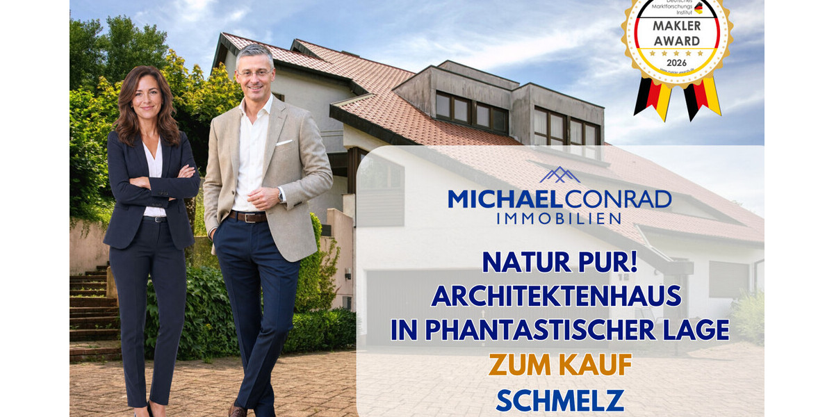 Natur pur! Außergewöhnliches Architektenhaus in traumhafter Lage und mit Einliegerwohnung - Einfamilienhaus Schmelz | Angebot:27010420