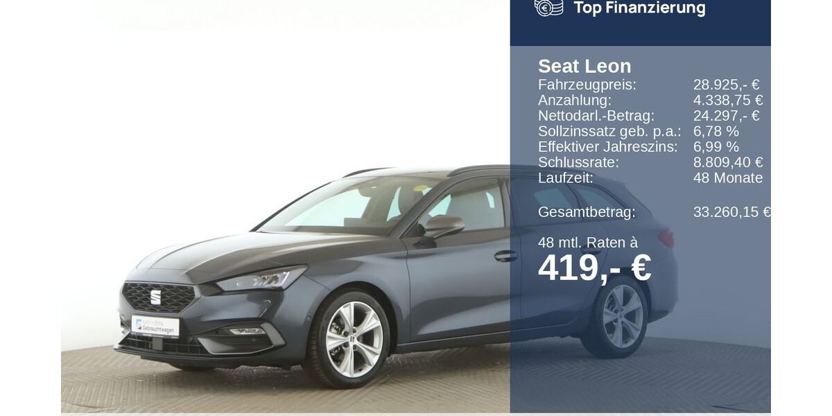 Seat Leon 16.662 km 28.925 &euro; Wedel 22880