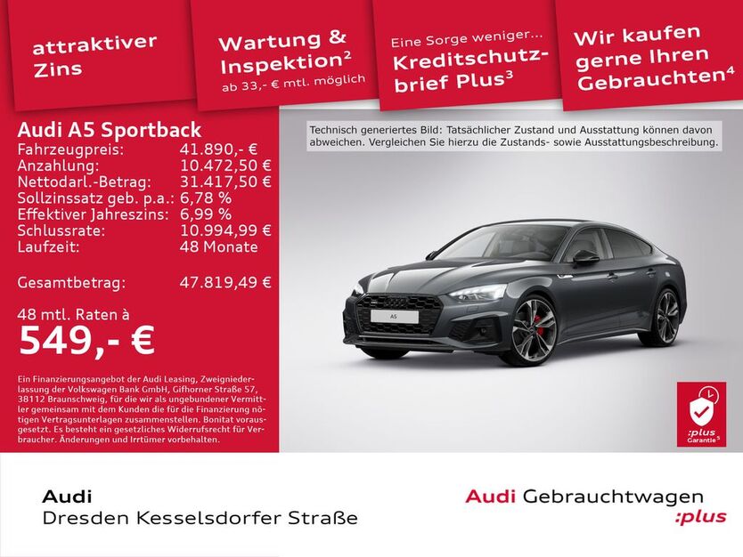 Audi A5 37.030 km 41.890 € Dresden 01169