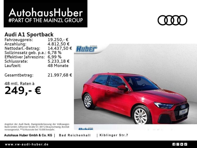 Audi A1 20.490 km 19.250 € Bad Reichenhall 83435