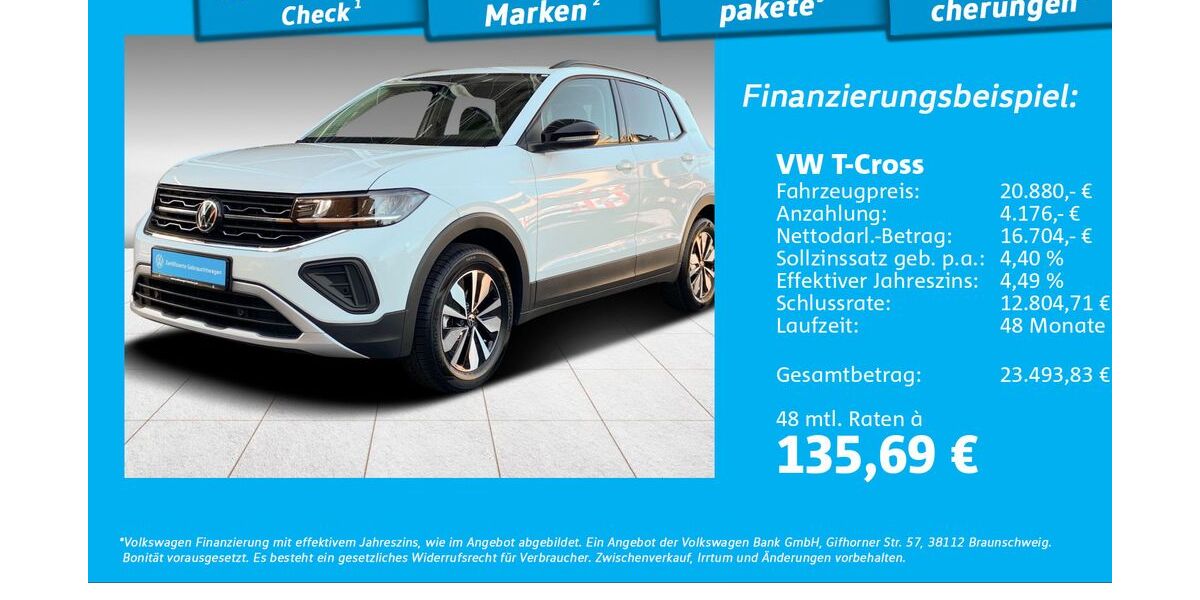 VW T-Cross 2.402 km 20.880 &euro; Hamburg 22761