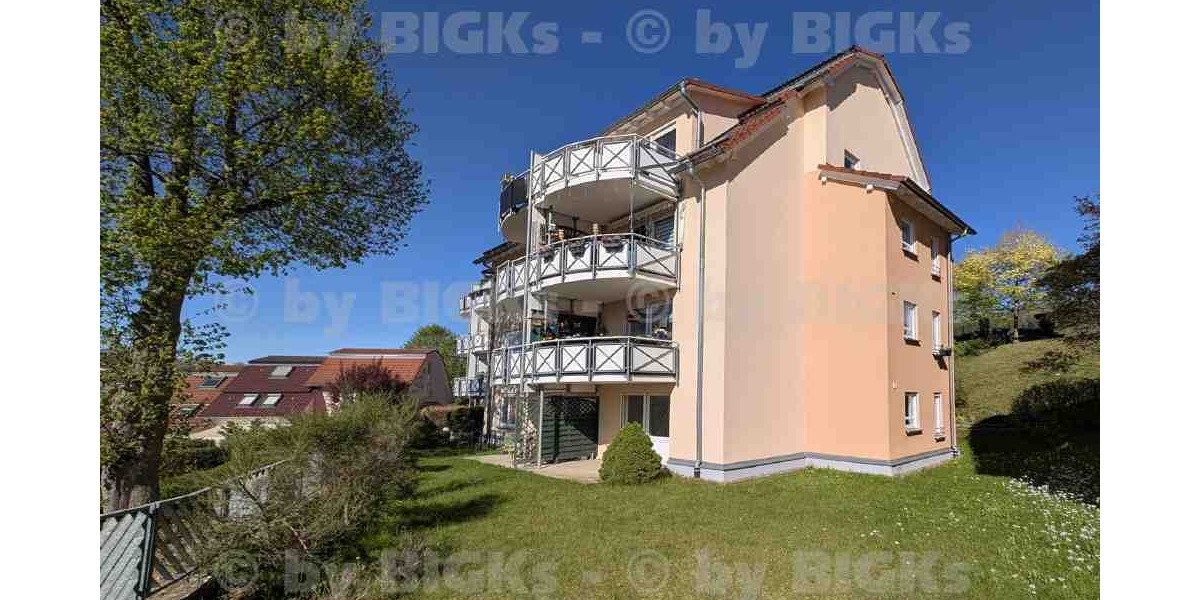 BIGKs: Suhl - Nähe Klinikum: 2 Zimmer-Wohnung mit Einbauküche und Terrasse (-;) - Erdgeschoßwohnung Suhl Suhl Heinbergsiedlung | Angebot:26418684