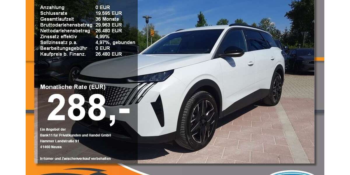 Peugeot 5008 29.180 km 26.480 &euro; Neustadt a. d. Donau 93333