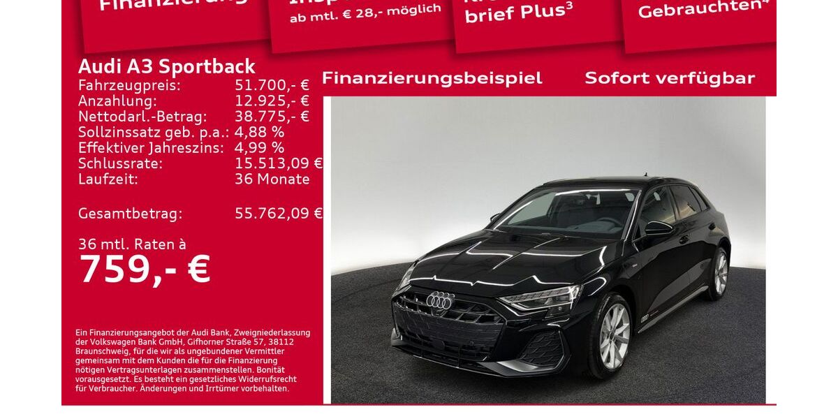 Audi A3 6.001 km 51.700 &euro; Berlin 12489