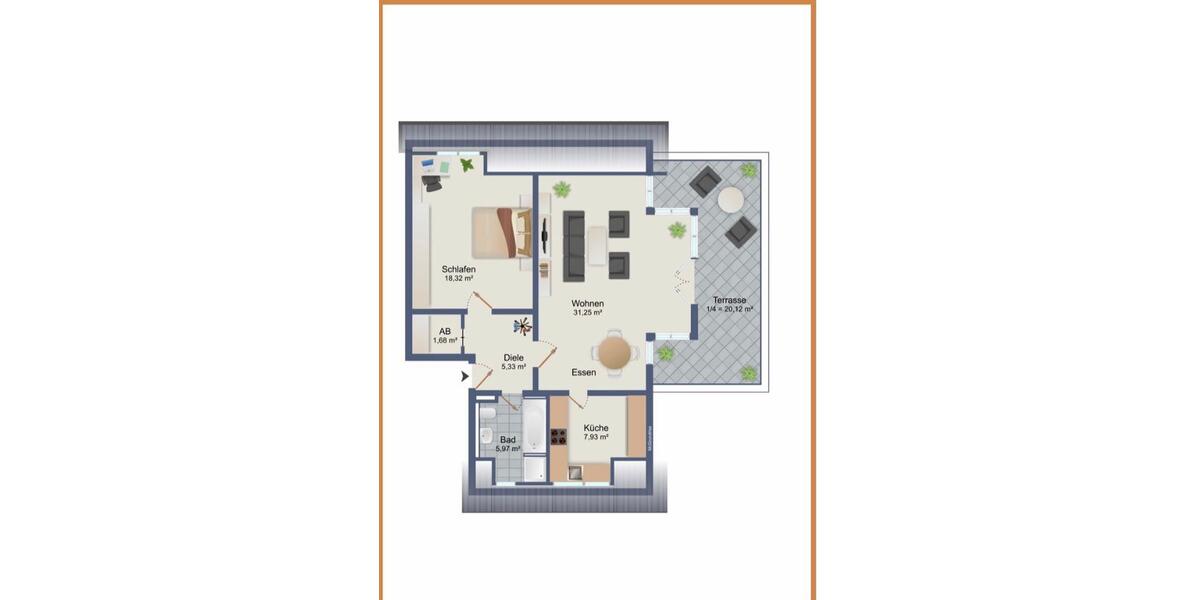 Dachgeschoßwohnung Gotha - 2 Zimmer, 80 m&sup2;, 990&euro; | Angebot:26511810