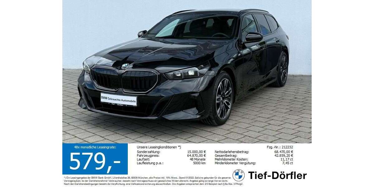 BMW 540 19.900 km 64.870 &euro; Marktsteft 97342