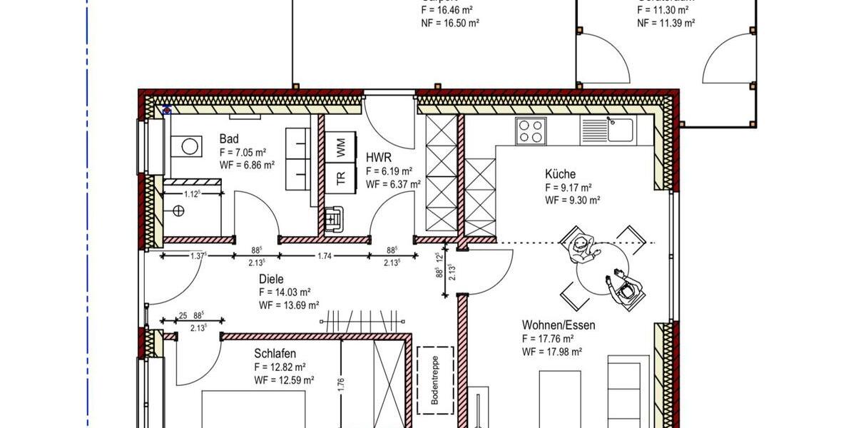 Erdgeschoßwohnung Werlte - 2 Zimmer, 67 m&sup2;, 750&euro; | Angebot:26399666