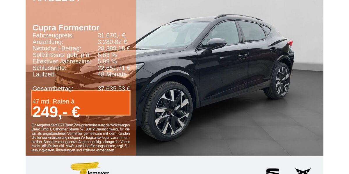 Cupra Formentor 7.999 km 31.220 &euro; Plettenberg 58840