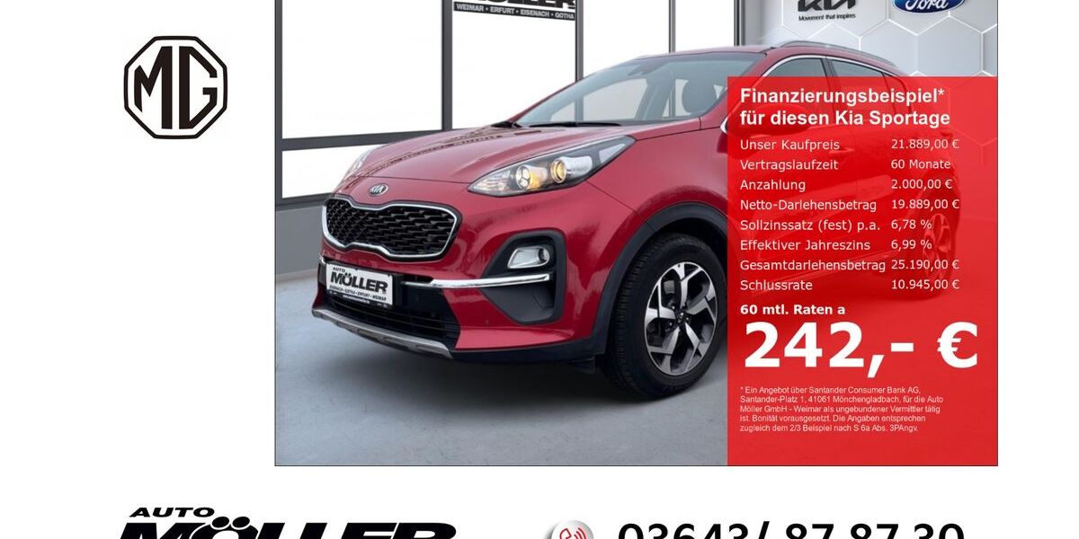Kia Sportage 66.547 km 20.889 &euro; Weimar 99425