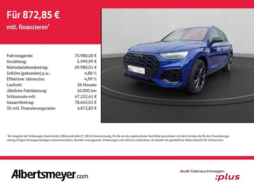 Audi Q5 8.576 km 75.980 € Mühlhausen/Thüringen 99974