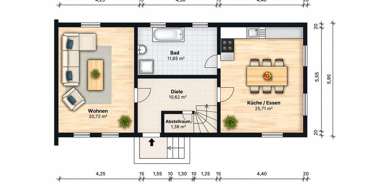 Einfamilienhaus Waldkappel - 4 Zimmer, 130 m&sup2;, 990&euro; | Angebot:26215930