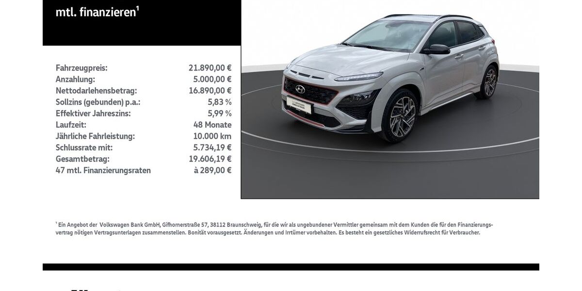 Hyundai KONA 86.300 km 21.890 &euro; Nordhausen 99734