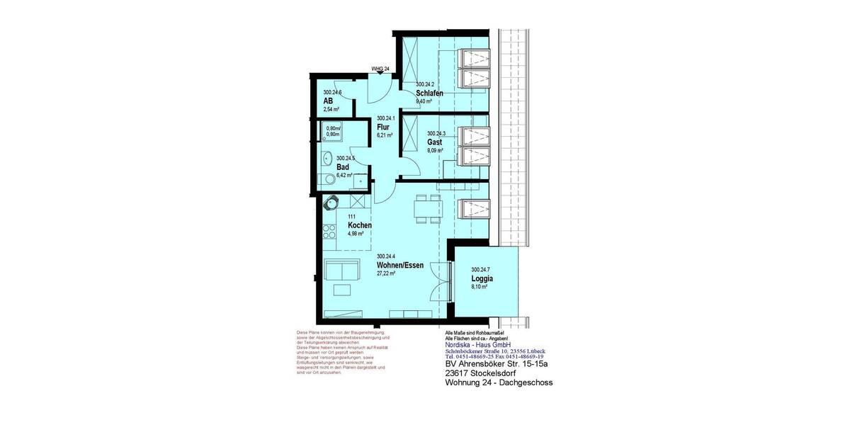 Etagenwohnung Stockelsdorf - 3 Zimmer, 380.000&euro; | Angebot:26629612