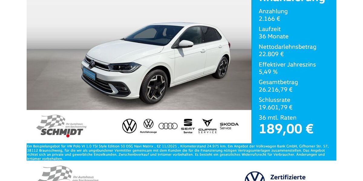 VW Polo 24.975 km 24.975 &euro; Bernsdorf 09337