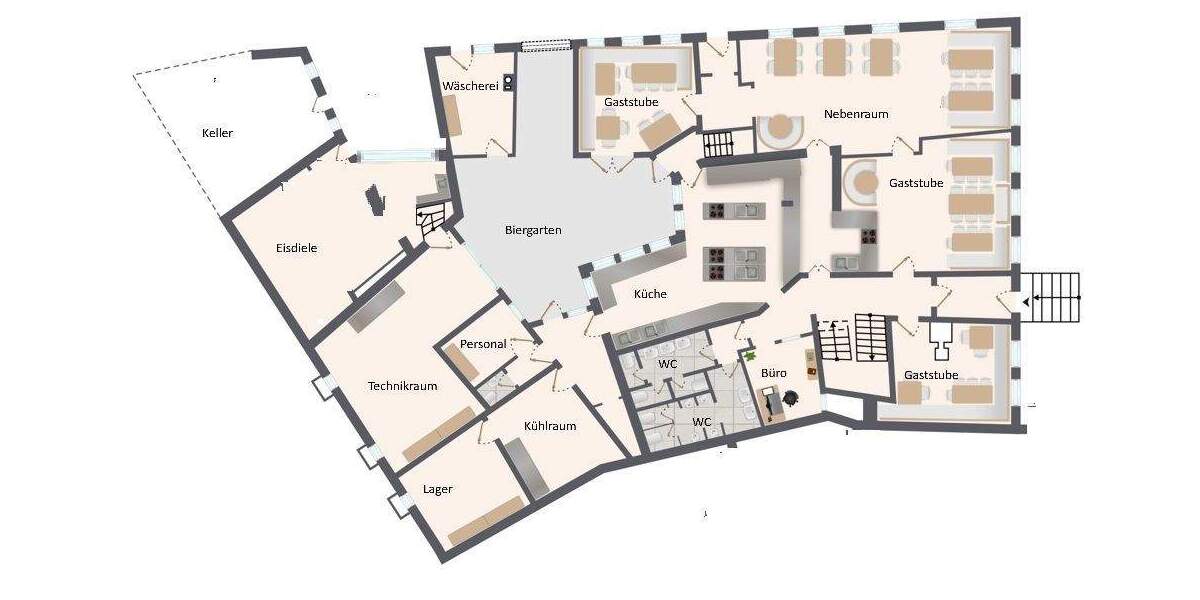 Gewerbeobjekt Königsbach-Stein Stein - 2 Zimmer, 1.200.000&euro; | Angebot:24874033