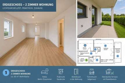 Wohnung Gaisbach Gaisbach - 2 Zimmer, 60 m&sup2;, 279.000&euro; | Angebot:26494118