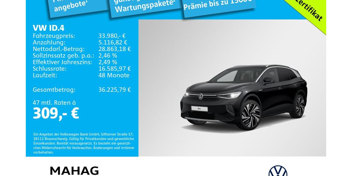 VW ID.4 44.323 km 33.980 &euro; Ottobrunn 85521