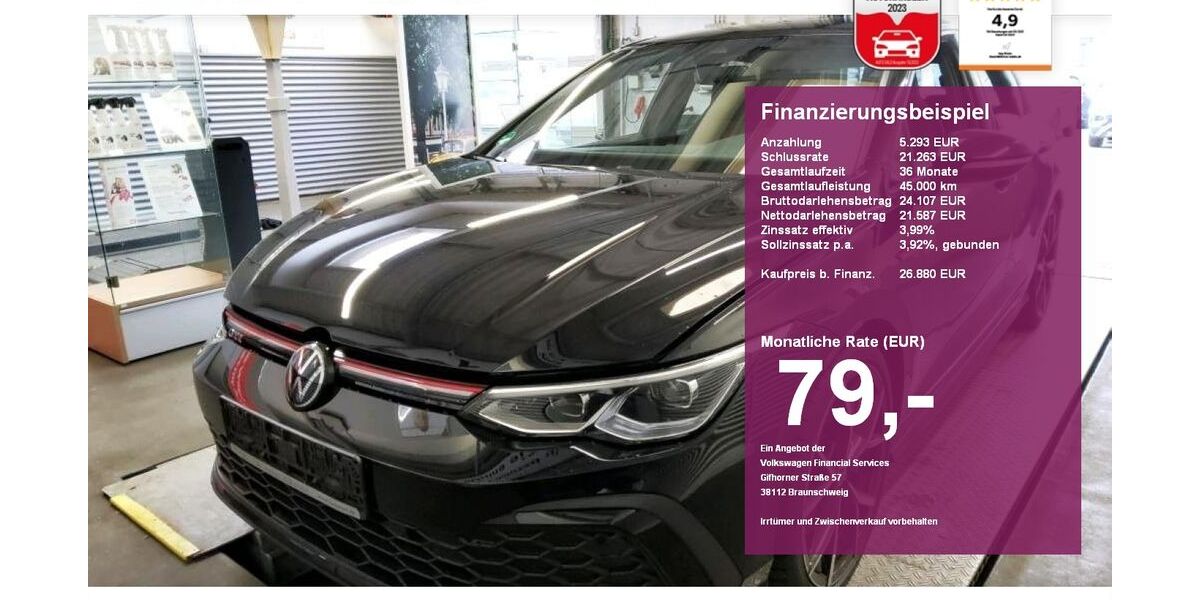 VW Golf 18.700 km 26.880 &euro; Albbruck 79774