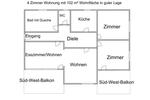 Hochparterre Neu-Isenburg Isenburg - 4 Zimmer, 102 m&sup2;, 1.100&euro; | Angebot:26601844