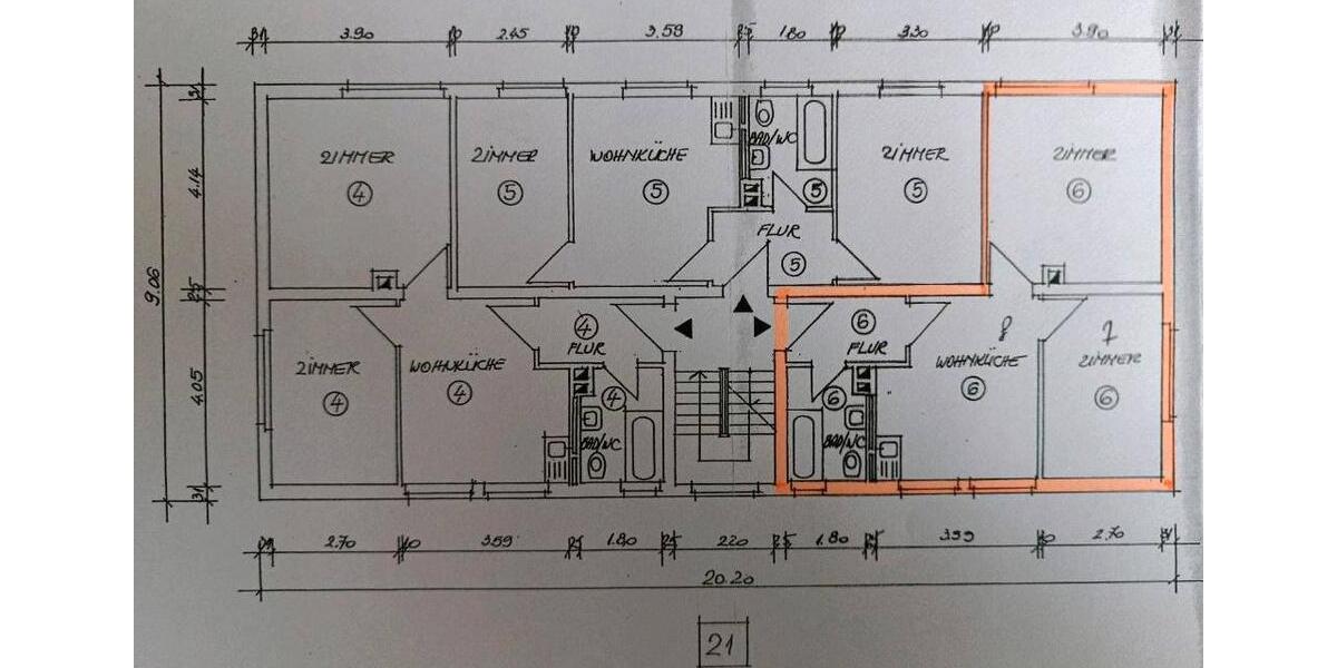 Etagenwohnung Walldürn - 2 Zimmer, 50 m&sup2;, 99.000&euro; | Angebot:26610605