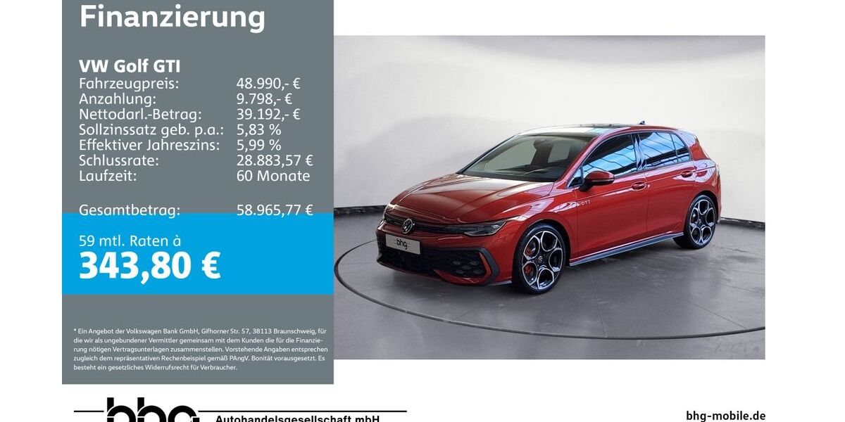 VW Golf 8.000 km 43.830 &euro; Ettlingen 76275