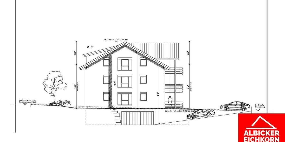 Etagenwohnung Küssaberg Kadelburg - 3 Zimmer, 98 m&sup2;, 448.000&euro; | Angebot:25696614