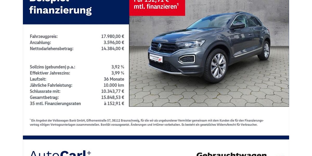 VW T-Roc 81.600 km 17.980 &euro; Plauen 08527