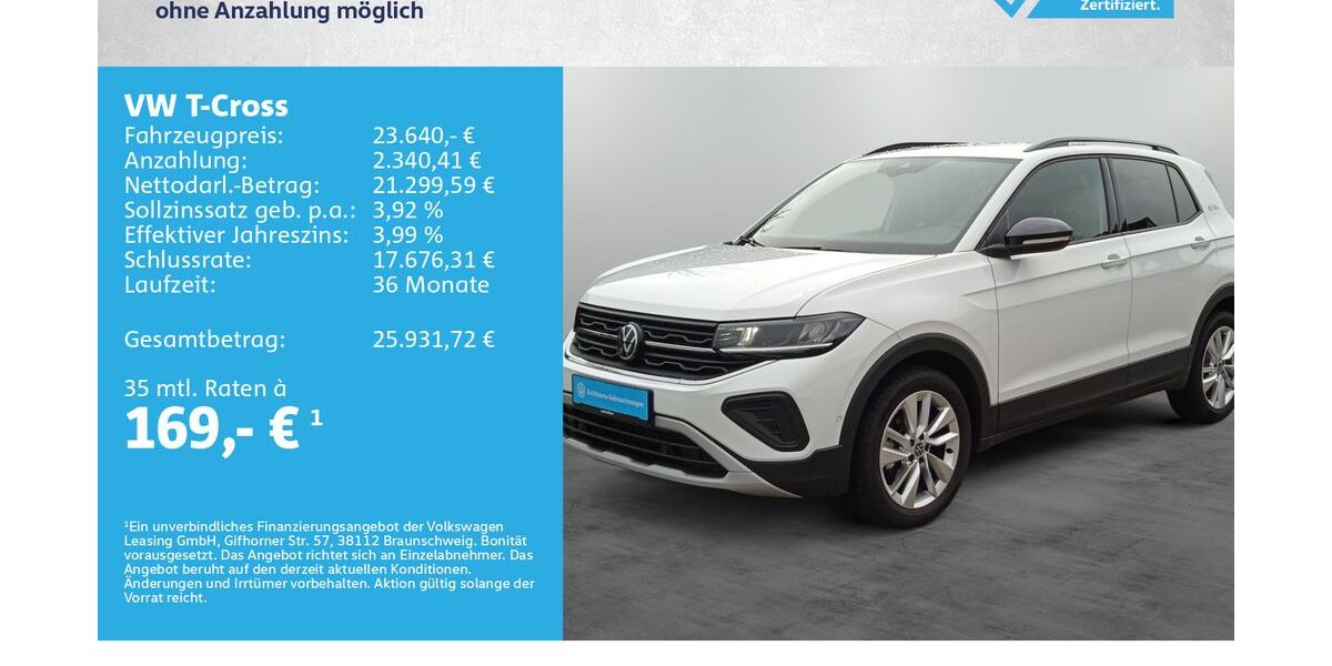 VW T-Cross 22.990 km 22.980 &euro; Kreuzwertheim 97892