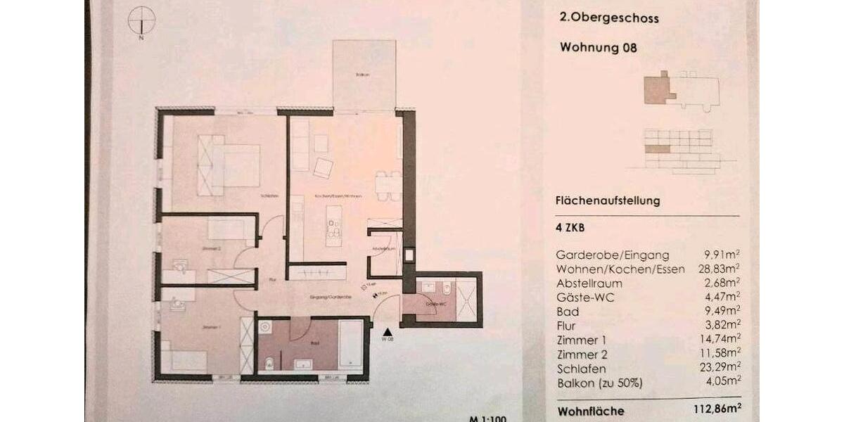 Erdgeschoßwohnung Kusel - 2 Zimmer, 58 m&sup2;, 225.000&euro; | Angebot:26416757