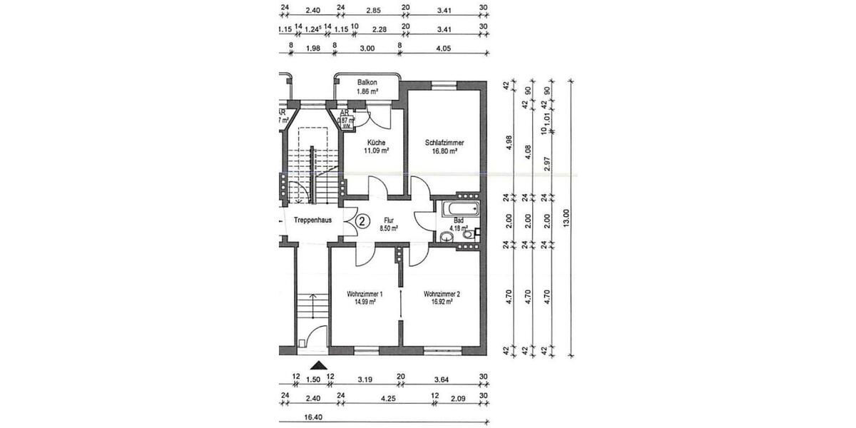 Erdgeschoßwohnung Wilhelmshaven Heppens - 3 Zimmer, 75 m&sup2;, 700&euro; | Angebot:25991389