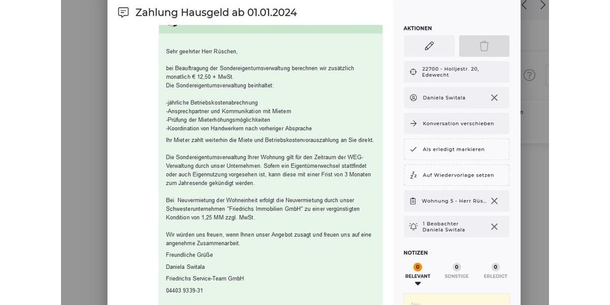 Dachgeschoßwohnung Edewecht - 2 Zimmer, 56 m&sup2;, 525&euro; | Angebot:26676424