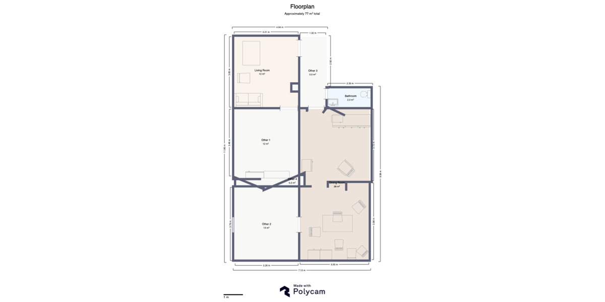 Dachgeschoßwohnung Sitzendorf - 4 Zimmer, 54 m&sup2;, 350&euro; | Angebot:24719567