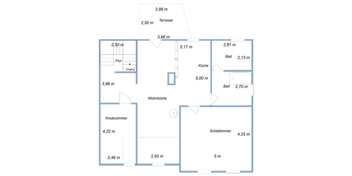 Dachgeschoßwohnung Friedland - 3 Zimmer, 93 m&sup2;, 498&euro; | Angebot:25979416